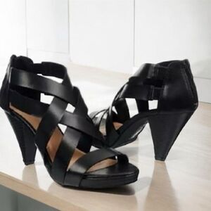Chinese Laundry Strappy Open Toe Casual Women's Black Heel Size 9
